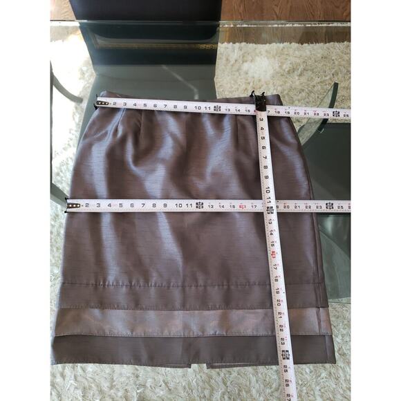 Dana Kay Skirt Suit Set Women's 18 Silver Single Breasted Collar 3 Button Front - Picture 7 of 16